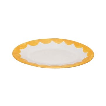 Sobremesa Scallop Small Serving Dish 16cm x 10cm, Yellow