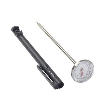 Instant Read Thermometer, Black/Silver