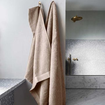 Elegance Bath Towel, H70 x W140cm, Beige