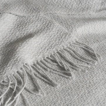 Chepstow Cashmere Blend Throw 140 x 200cm, Grey