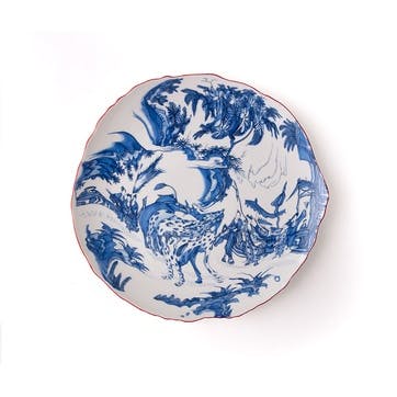 Diesel Living Classic on Acid Dinner Plate D28cm, Blu Chinoiserie