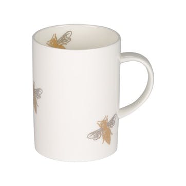 Mug, H10 x W7cm, Casacarta, Bee, White