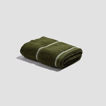Bath Towel, Botanical Green