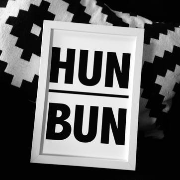 'Hun Bun' Print - 30 x 40cm