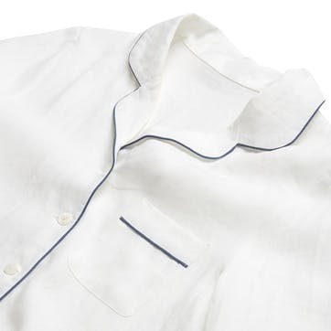 White Linen Pyjama Set, Large