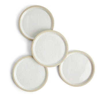 Urban Dining Set of 4 Plates D25.5cm, White