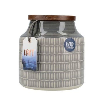 Drift Ceramic Storage Canister  900ml, Grey