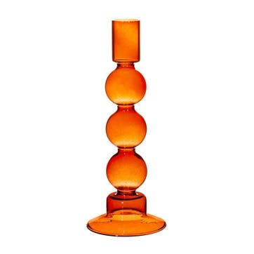 Bubble Candle Holder, H20cm, Red