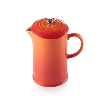 Stoneware Cafetiere with Metal Press; Volcanic