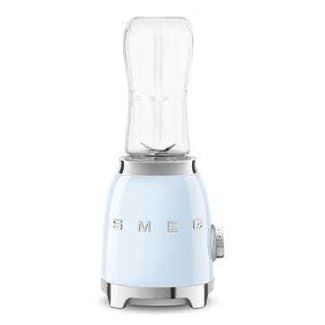 50's Style Mini Blender & Smoothie Maker, 600ml, Pastel Blue