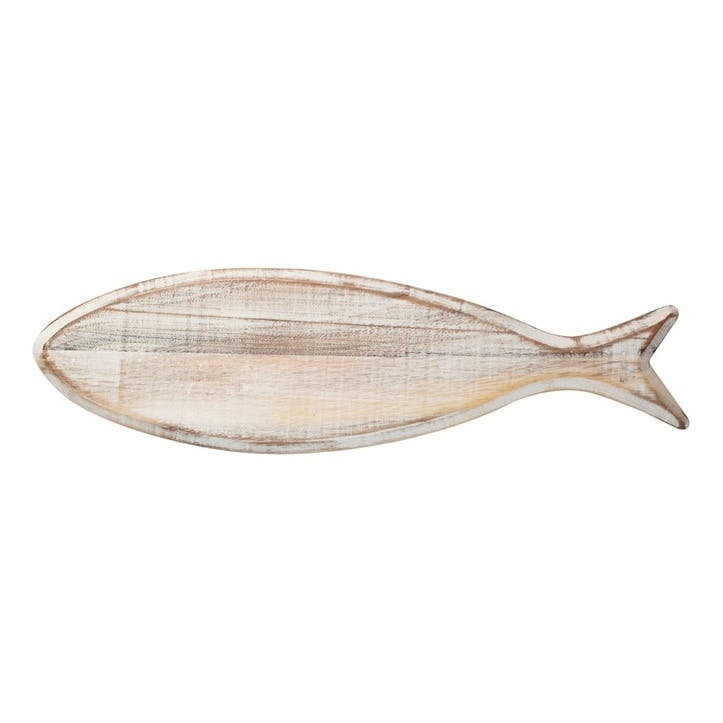 Ocean Fish Board - 50cm; Rustic White
