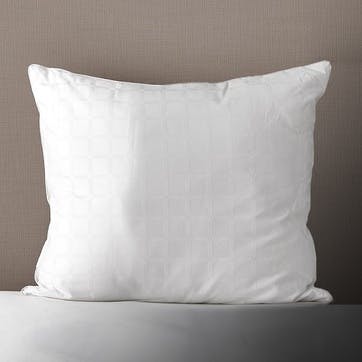 Large square pillow, 65 x 65cm, The White Company, Soft and Light Breathable - Medium, white