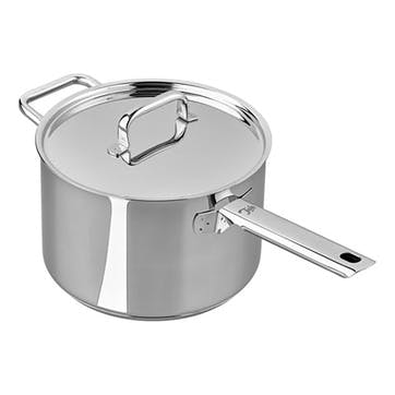 Performance Superior Deep Saucepan with Lid 20cm, Stainless Steel