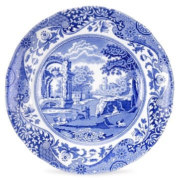 Blue Italian Tea Plates, Set of 4