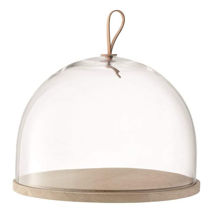 LSA Ivalo Glass Dome and Ash Base Large, 32cm