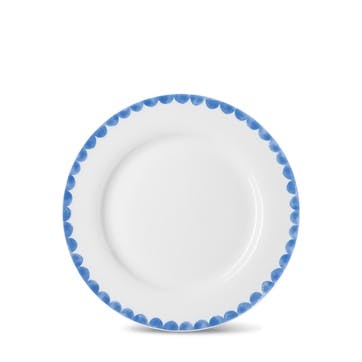 Scallop Side Plate D20cm, Blue
