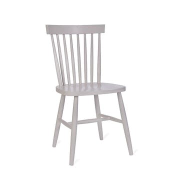 Pair of Spindle Back Chairs, Lily White
