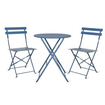 Rive Droite Bistro Set Small, Lulworth Blue