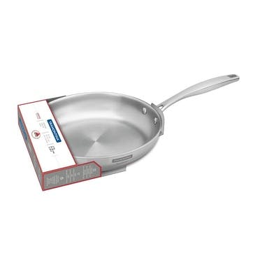 Grano Tri-Ply Shallow Frying Pan, Stainless Steel, 30cm