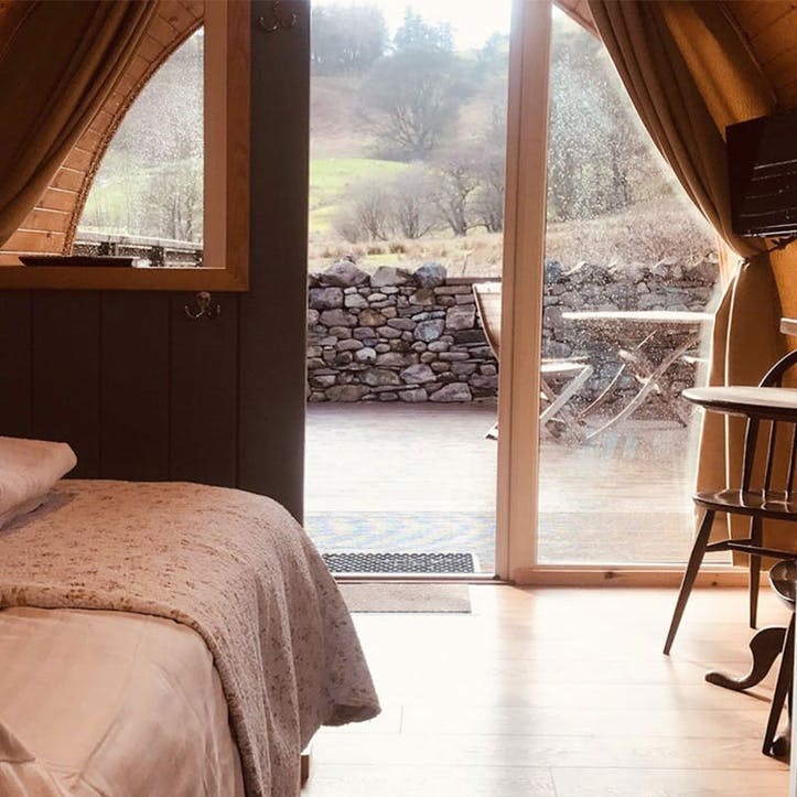 Three Night Glamping Cabin Break at the Quiet Site, Lake District