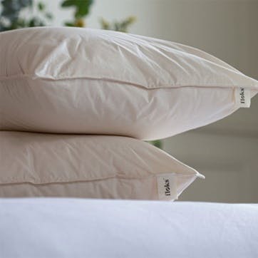 Medium Firmness Organic Wool Regular Pillow 50 x 75cm, Ecru