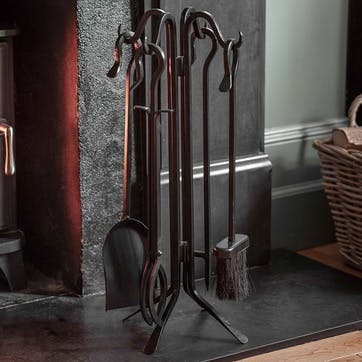 Batsford Fireside Tool Set, Black