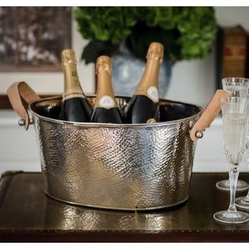 Leather Handled Champagne Bath - Small