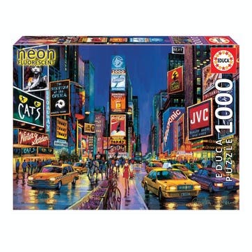 Neon Times Square, New York 1000 piece Jigsaw Puzzle