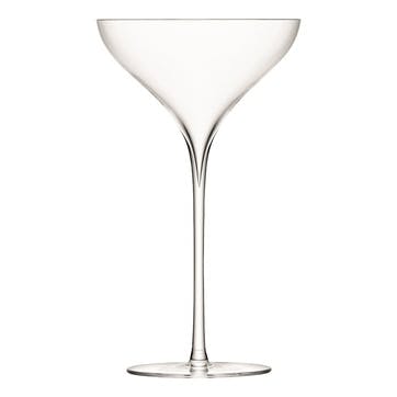 LSA Savoy Champagne Saucer, Set of 2, Clear