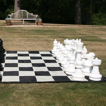 Giant Chess Set with Mat