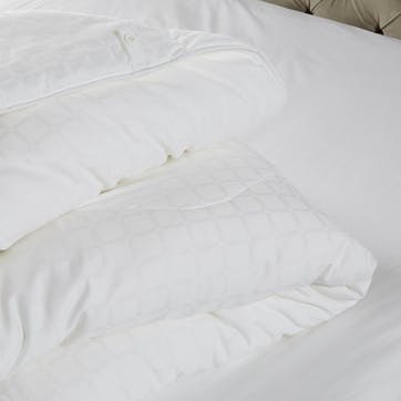 King size duvet 10.5 tog, 225 x 220cm, The White Company, Soft and Light Breathable, white