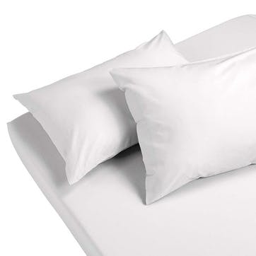 Egyptian Pair of Standard Pillowcases, White