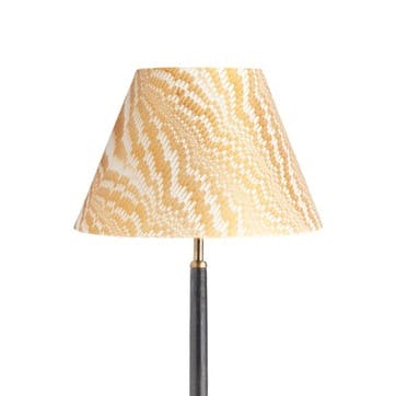 Porto Empire Lampshade D30cm, Gold and White Marble