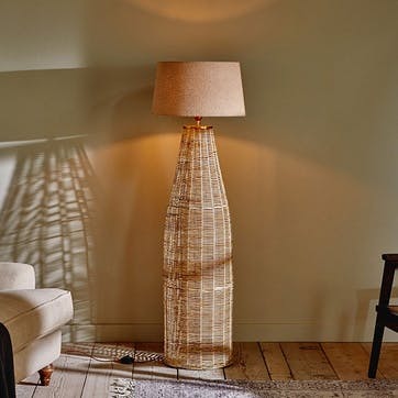 Noko Wicker Floor Lamp H130cm, Natural