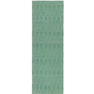 Sloan ethnic flatweave runner 66 x 200cm, green