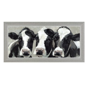 Dairy Dolls Framed Print - 47 x 95cm