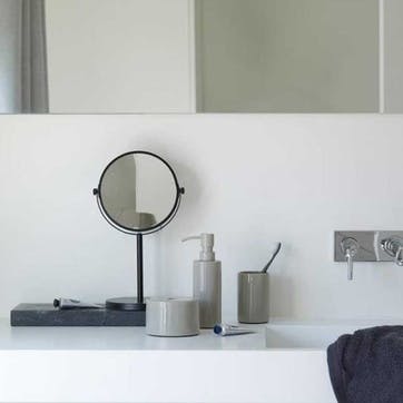 Beau Beauty Mirror, D19.5cm White