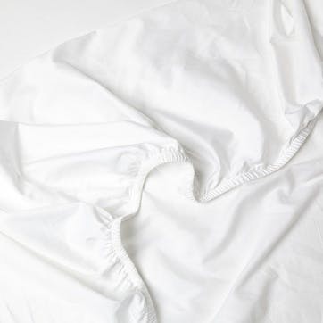 The Perfect 300 Thread Count Sateen Deep Fitted Sheet King, White