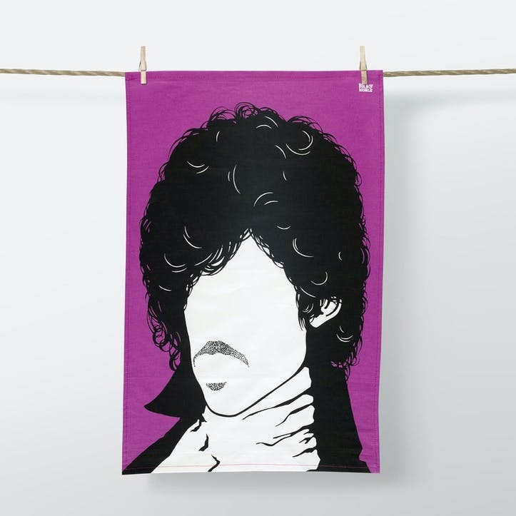 Icon Prince Tea Towel, 47cm x 74cm, Purple