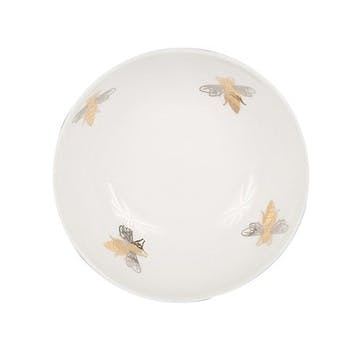 Bowl, H6 x D15cm, Casacarta, Bee, White