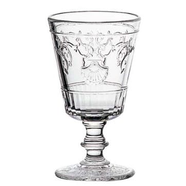 Versailles, Set Of 6 Wine Glasses, 200ml, Clear
