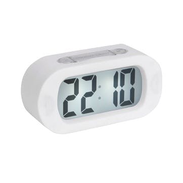 Gummy Alarm Clock, White