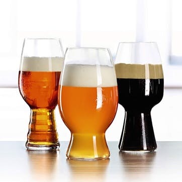 Craft Beer Set of 3 Tasting Glasses , Clear