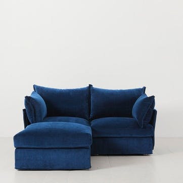 Model 06 2 Seater Sofa With Chaise, Navy