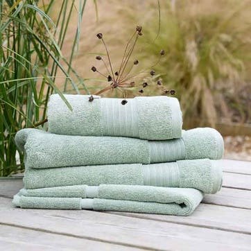 Organic Eco Twist Hand Towel, Thyme