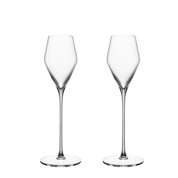 Definition Set of 2 Digestive Glass 136ml, Clear