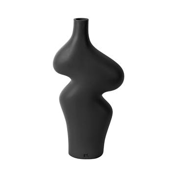Organic Curves Vase H30.5cm, Black