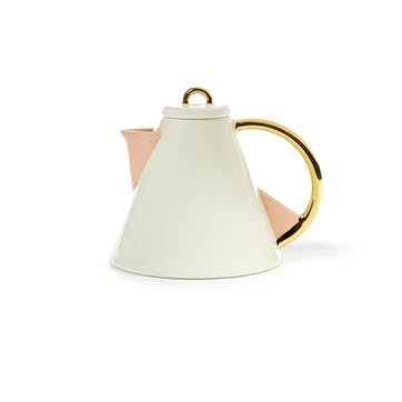 Desiree, Large Teapot, White