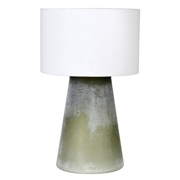 Glass Table Lamp H58cm, Green