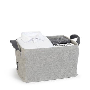 Foldable Laundry Basket, Grey
